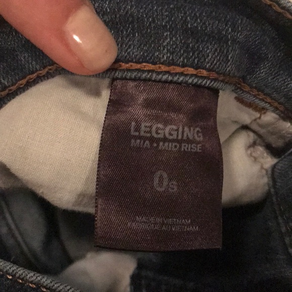 Gently used express legging jean 0S - Picture 3 of 4